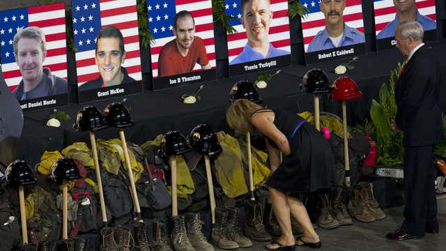 Gov. Ducey orders flags lowered to half-staff in honor of Granite Mountain Hotshots