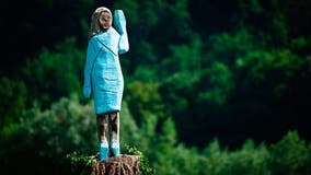 Melania Trump statue in Slovenia set on fire on Fourth of July; suspects sought