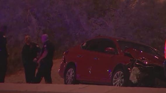 Child found in backseat of stolen, crashed car in Chandler