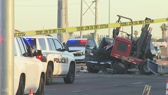 Grand Avenue reopens at 67th Avenue following crash involving forklift