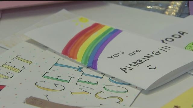 Spreading smiles: Arizona brothers make homemade cards for COVID-19 patients