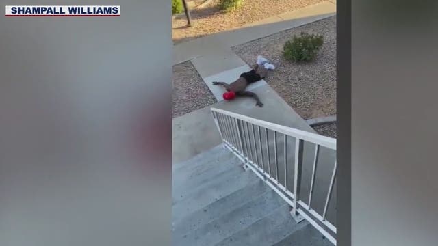 Video shows Mesa police officers shooting man with bean bag rounds in front of children while serving warrant