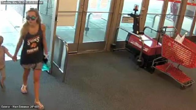 Woman with a pink car suspected of shoplifting at a Target in Goodyear