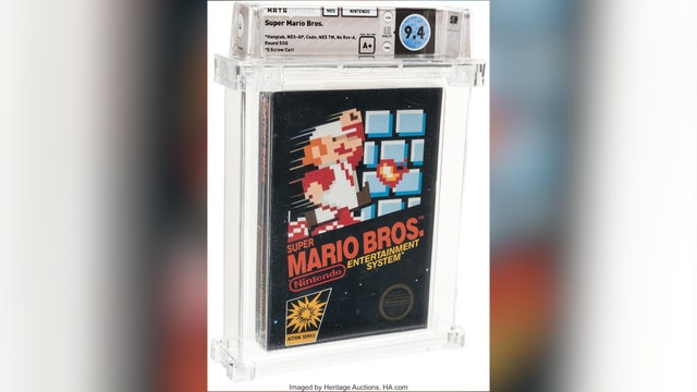 Vintage Super Mario Bros. game sells at auction for record-breaking $114,000