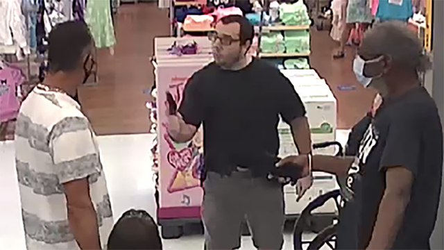Video: Walmart shopper pulls gun on man in dispute over mask