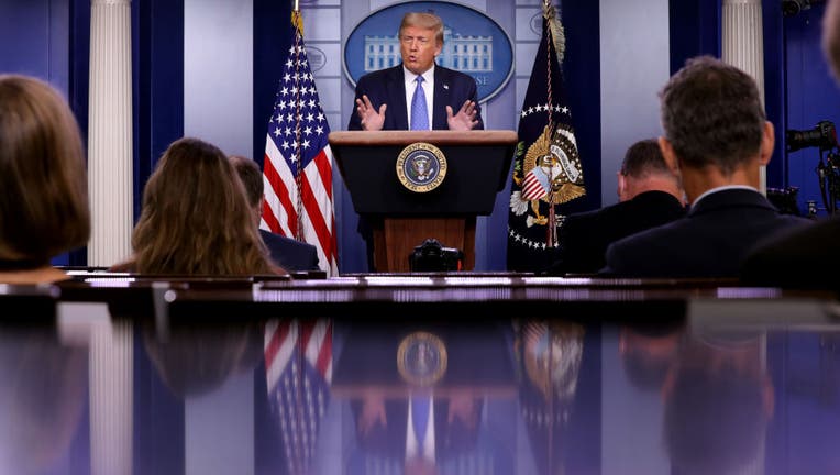 35536ee6-President Trump Holds News Conference In White House Briefing Room