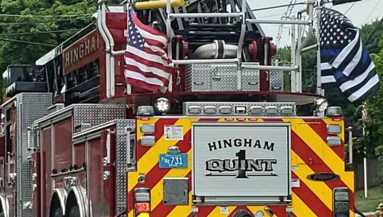 Thin-Blue-Line-Flag-Hingham-Firefighters-Local-2398