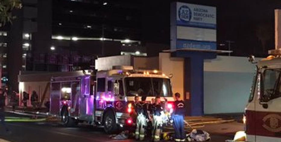 Phoenix Fire officials label fire that damaged Arizona Democratic Party building in Phoenix as arson