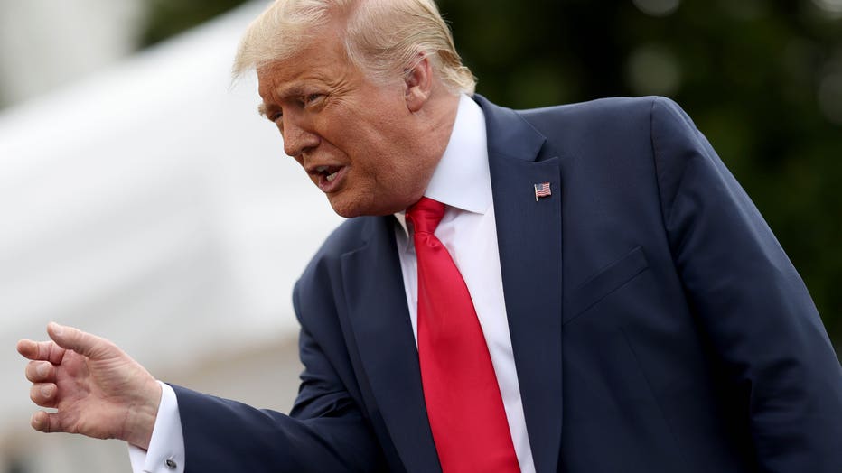 President Trump Departs The White House En Route To Florida