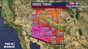 Excessive Heat Warning issued for 9 Arizona counties