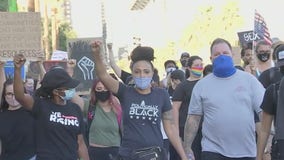 Downtown Phoenix demonstration honors late civil rights leader John Lewis