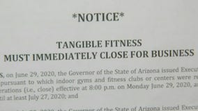 State demanding Phoenix's Tangible Fitness to close after reopening despite governor's orders