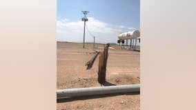 Storm knocks down hundreds of power poles in Hyder, Arizona