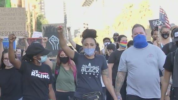 Downtown Phoenix demonstration honors late civil rights leader John Lewis