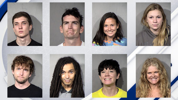 Police arrest 12 people after night of protests in downtown Phoenix