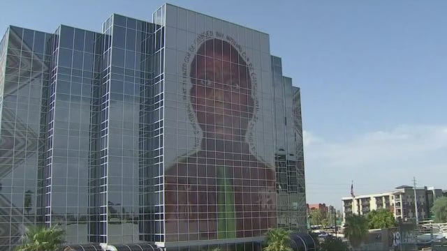 Artist creates new mural in Downtown Phoenix to honor civil rights leader James Baldwin