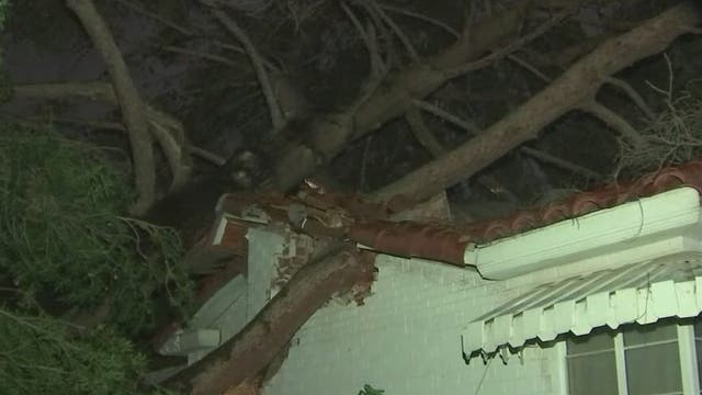 Powerful monsoon storm damages communities across Arizona, sparks wildfire in Superstitions