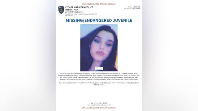 Police locate missing teen out of Maricopa