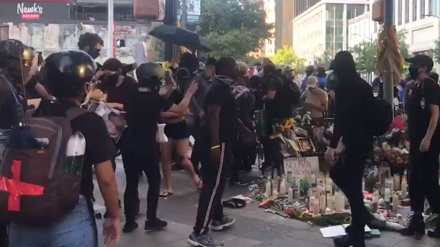 APD believe protesters plan to "scale buildings" as demonstrations  continue throughout the city