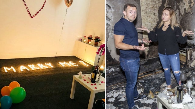 Man proposes to girlfriend with candles, burns down their apartment
