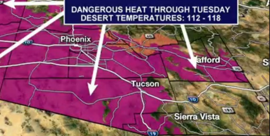 Heat wave sweeps through Arizona, US Southwest