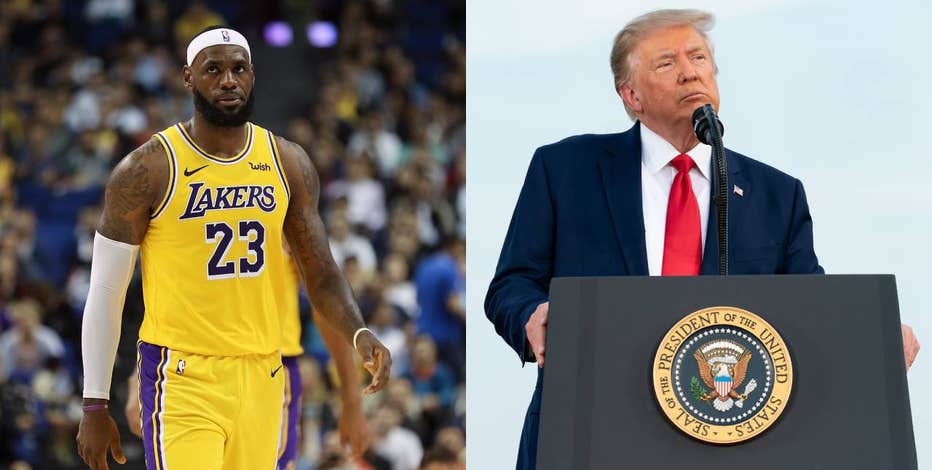 LeBron James and LA Lakers teammates wear parody Make America