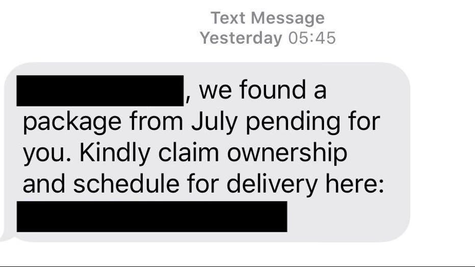 text message scam