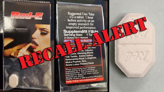 'Male enhancement' tablet recalled due to undeclared erectile dysfunction drug
