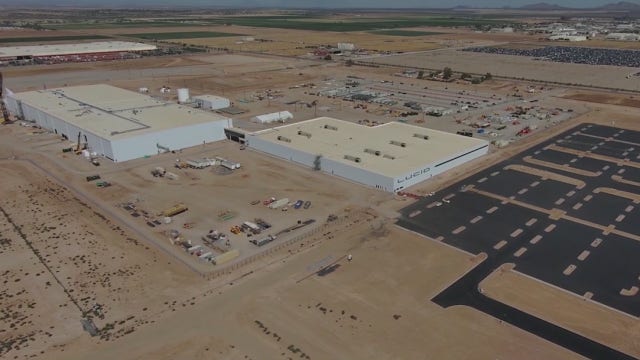 Lucid Motors facility in Casa Grande to begin production of 'Lucid Air' electric car model
