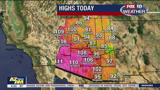Excessive heat warning, pollution advisory issued for metro Phoenix
