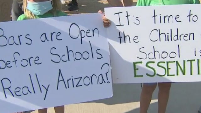 Parents of students in Scottsdale rally for in-person education option