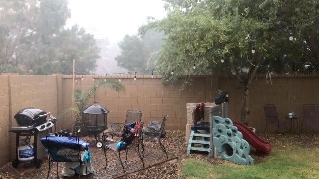 Cleanup underway after monsoon storm brought hail, rain and wind to parts of the Valley