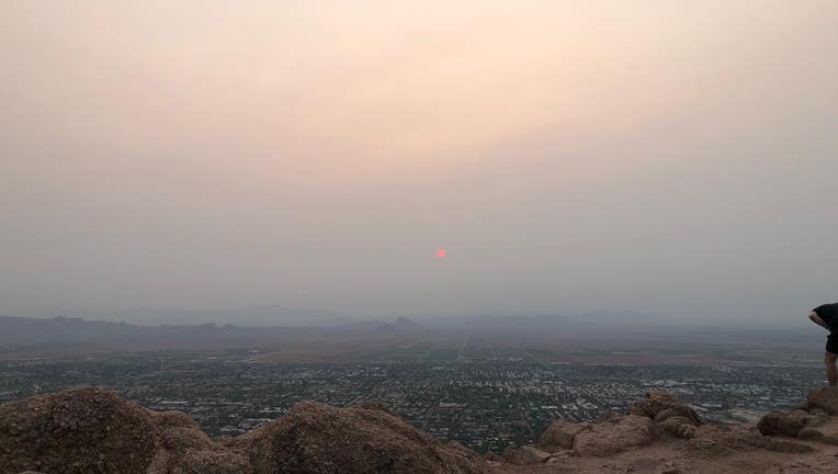 hazy skies in phoenix