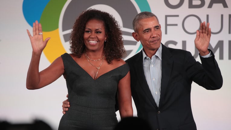 GETTY Barack And Michelle Obama Speak At Obama Foundation Summit