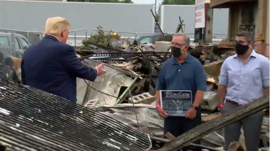 President Donald Trump visits Kenosha