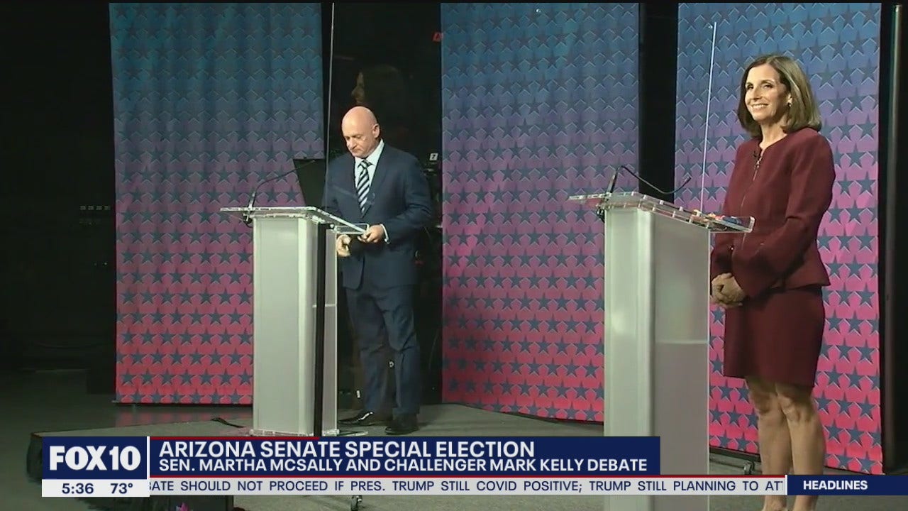 Sen. McSally, Mark Kelly face off in only debate in Ariz. Senate race