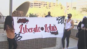 Anti-police brutality demonstrators accused of assisting street gang