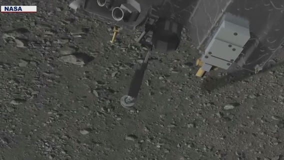NASA spacecraft touches asteroid surface for rare rubble grab