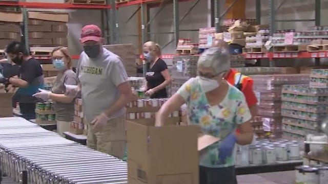 St. Mary's Food Bank makes food boxes for seniors during pandemic
