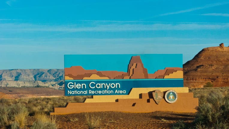 Glen Canyon National Recreation Area Entrance Sign