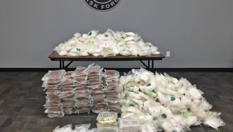 Fentanyl, cocaine, and meth seized by AZDPS