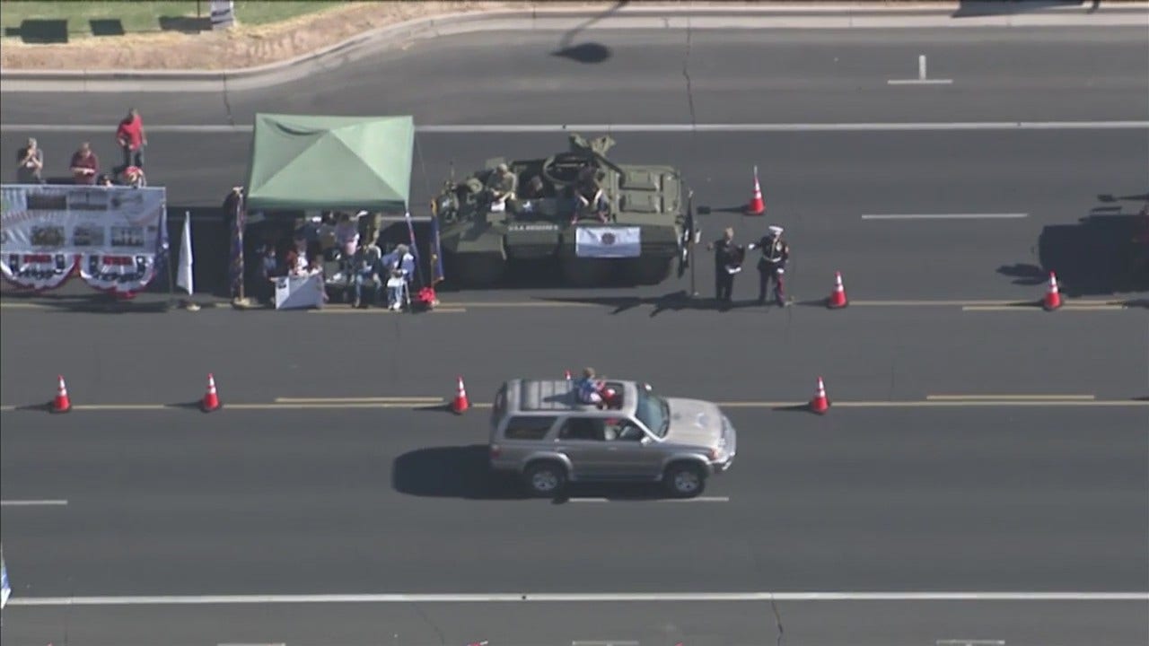 'Reverse Parade' held to honor veterans in Mesa during Veterans Day