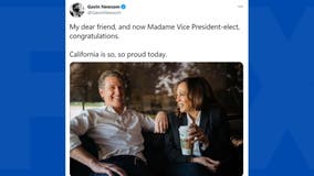 Gov. Gavin Newsom congratulates Kamala Harris on projected White House victory