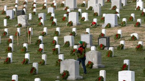 Wreaths Across America lay nearly 260,000 wreaths at Arlington National Cemetery