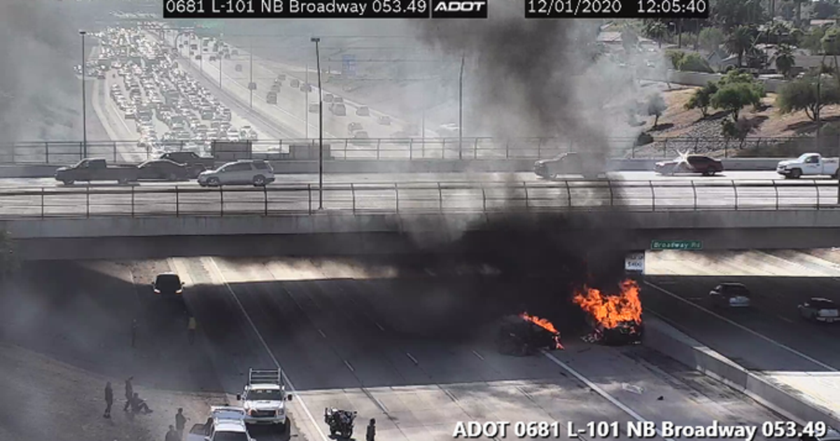 Loop 101 reopens near Broadway in Tempe following fiery crash | FOX 10 ...