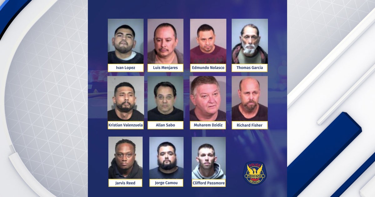 Phoenix Police: 11 people arrested, accused of child sex-related crimes ...