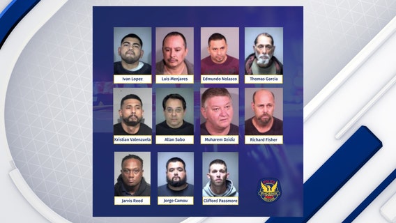 Phoenix Police: 11 people arrested, accused of child sex-related crimes