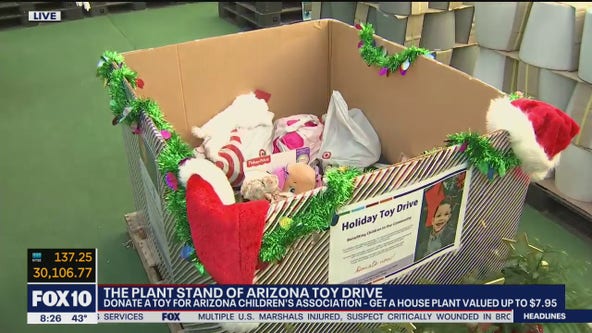 Phoenix nursery holding toy drive where donors get plants in return