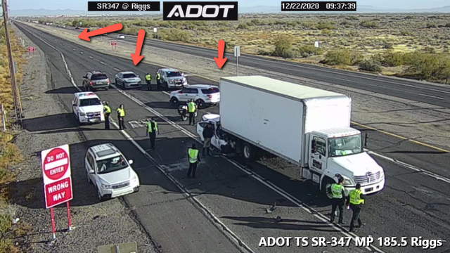 State Route 347 southbound at Interstate 10 reopens after fatal crash