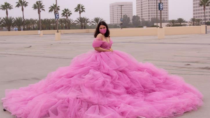 Try this on for size: College student creates her own 12-foot social distancing dress - Vimarsana News